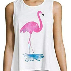CHASER Watercolor Flamingo Top